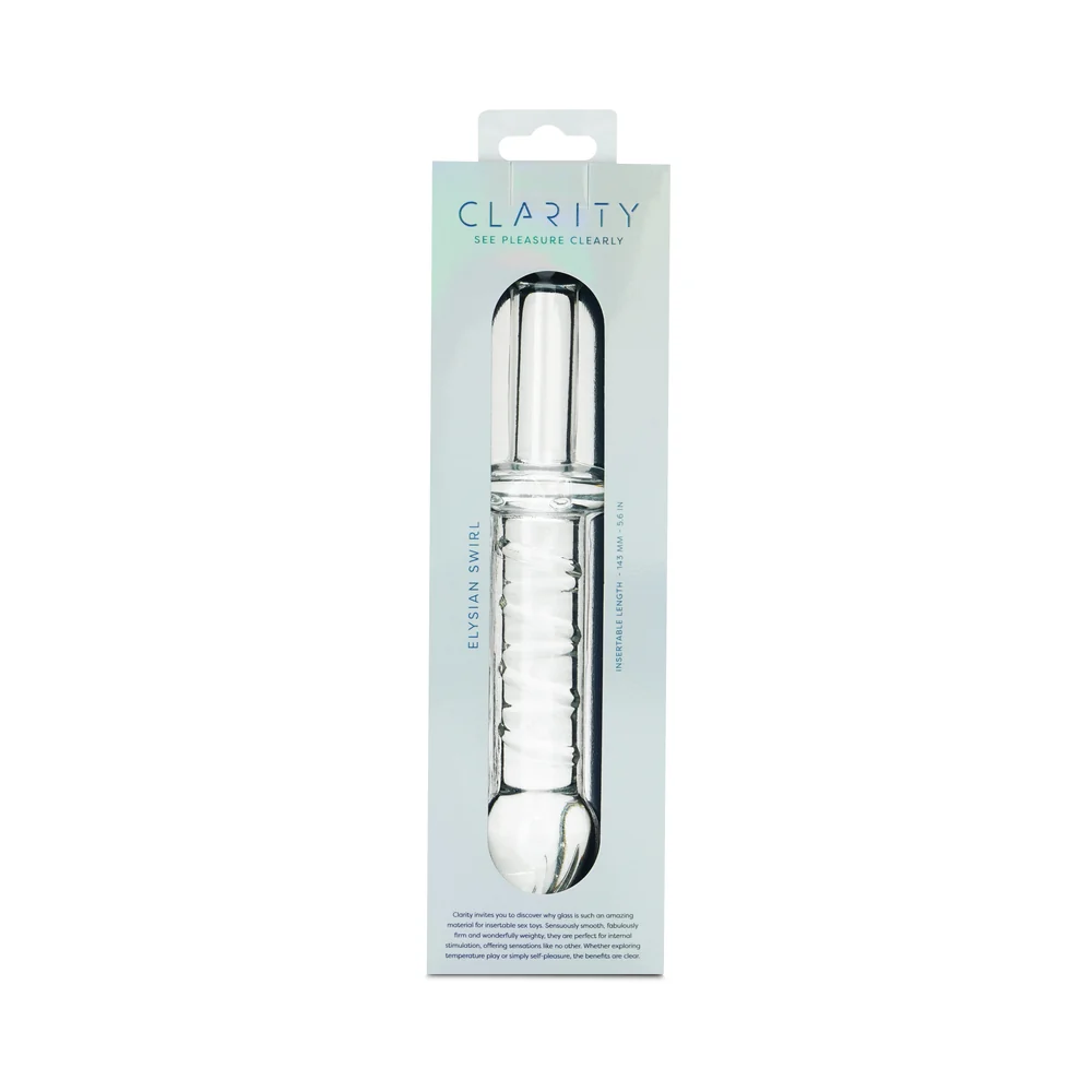 Clarity Elysian Swirl Glass Dildo - Image 7