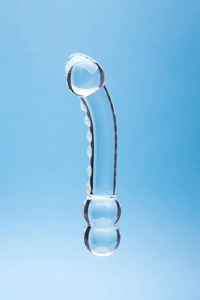 Clarity Celestial Ridge Glass Dildo - Image 3