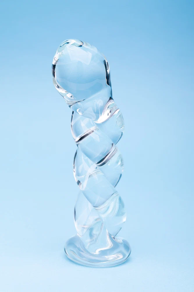 Clarity Seraphic Braid Glass Dildo - Image 12