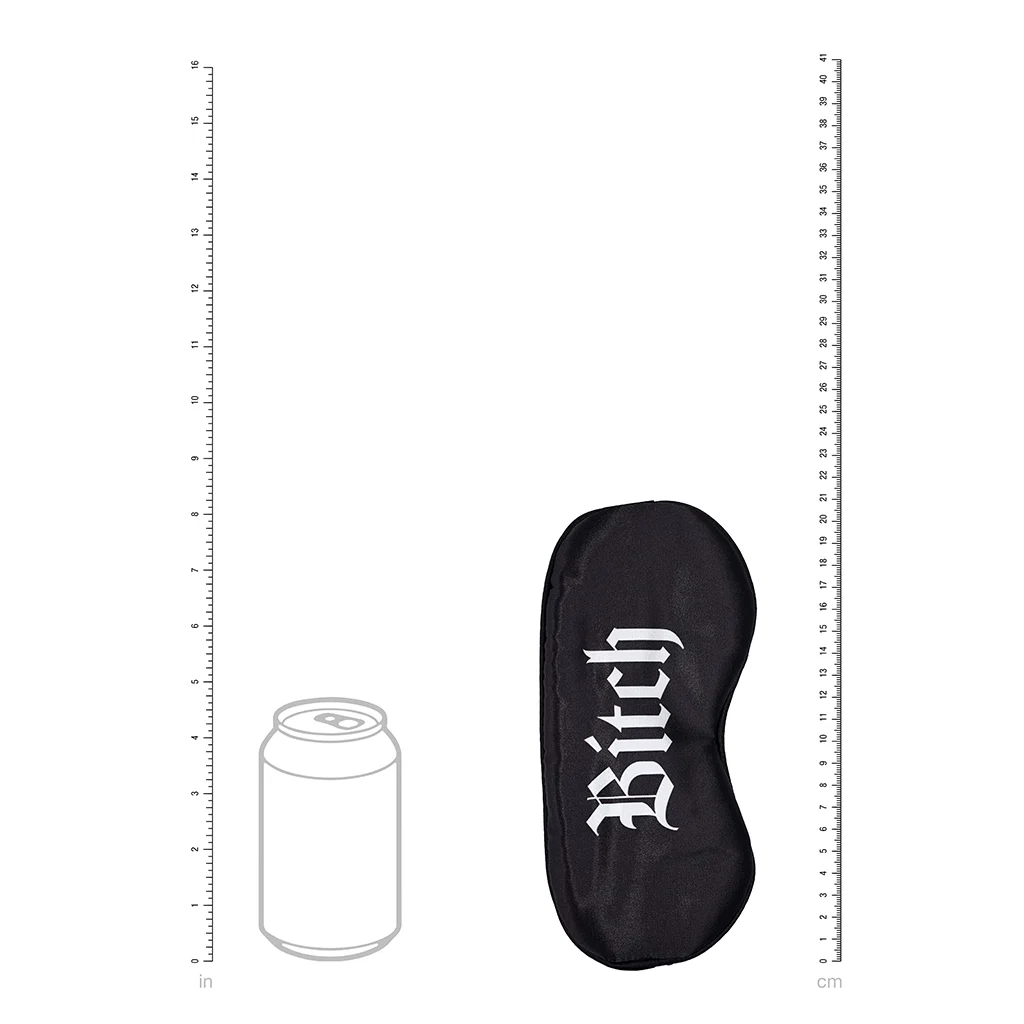 Ouch! Bitch Printed Mask Satin Black - Image 4