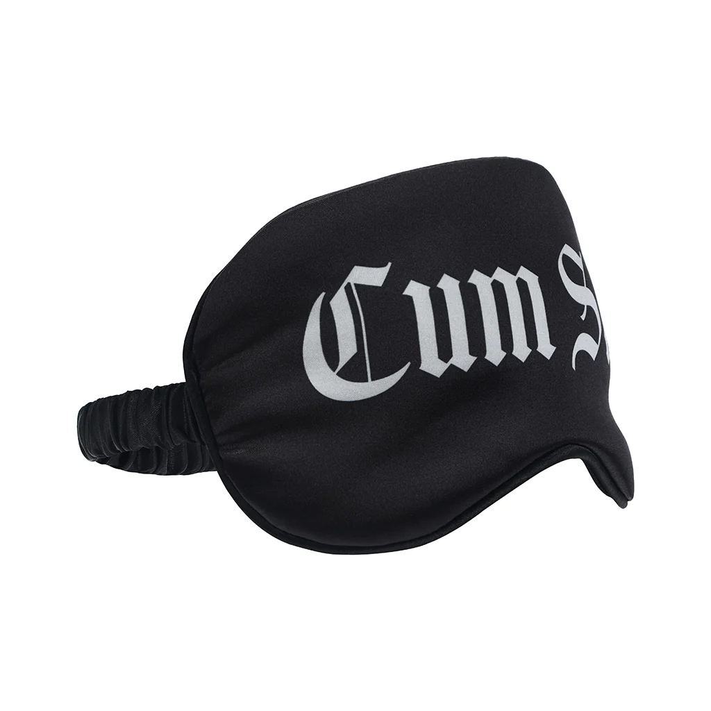 Ouch! Cum Slut Printed Mask Satin Black - Image 2