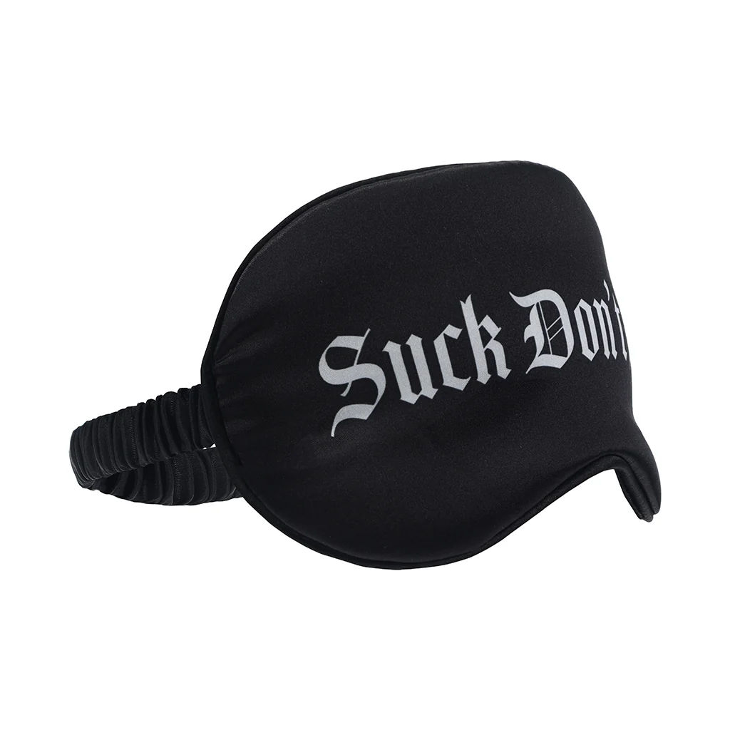 Ouch! Suck Don''t Bite Printed Mask Satin Black - Image 2