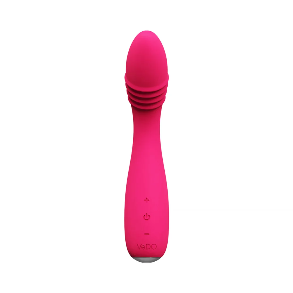 VeDO Ohni Rechargeable G-Spot Thrusting Vibe Pink - Image 4