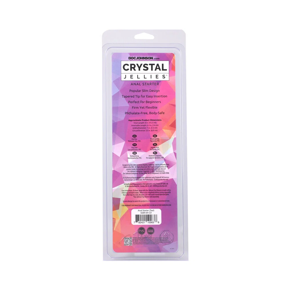 Crystal Jellies Anal Starter 5.5 in. Teal - Image 3