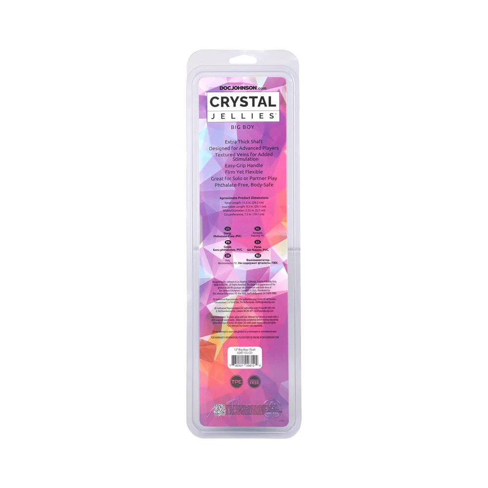 Crystal Jellies 12 in. Big Boy Teal - Image 3