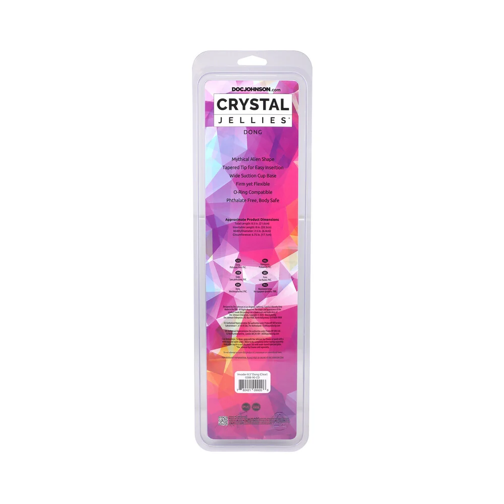 Crystal Jellies Invader 8.5 in. Dildo Clear - Image 6