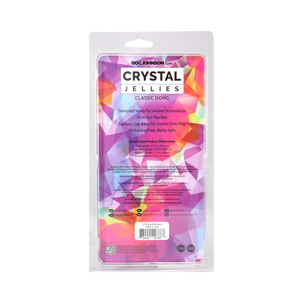 Crystal Jellies 7.5 in. Dong Rainbow - Image 6