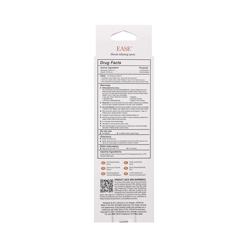 Intimate Enhancements Ease Throat Relaxing Spray Salted Caramel 2 oz. - Image 4