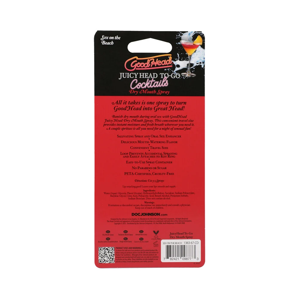GoodHead Juicy Head Cocktails Dry Mouth Spray To-Go Sex on the Beach - Image 4