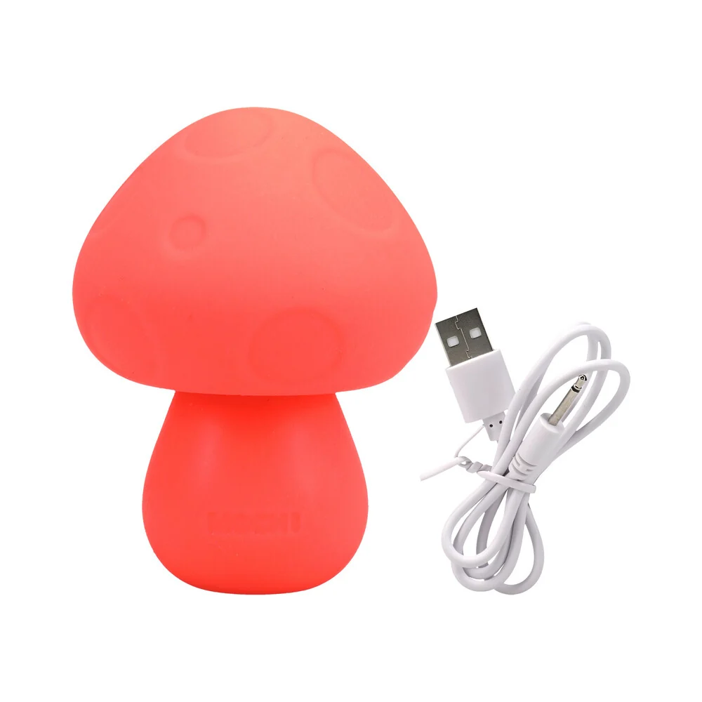 Mochi Mushroom Rechargeable Silicone Vibe Peach - Image 6