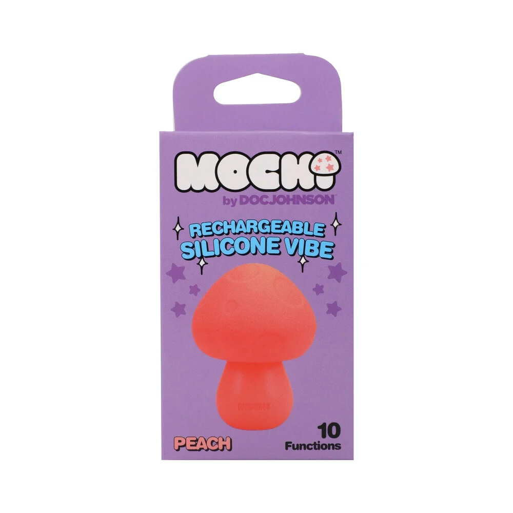 Mochi Mushroom Rechargeable Silicone Vibe Peach - Image 7
