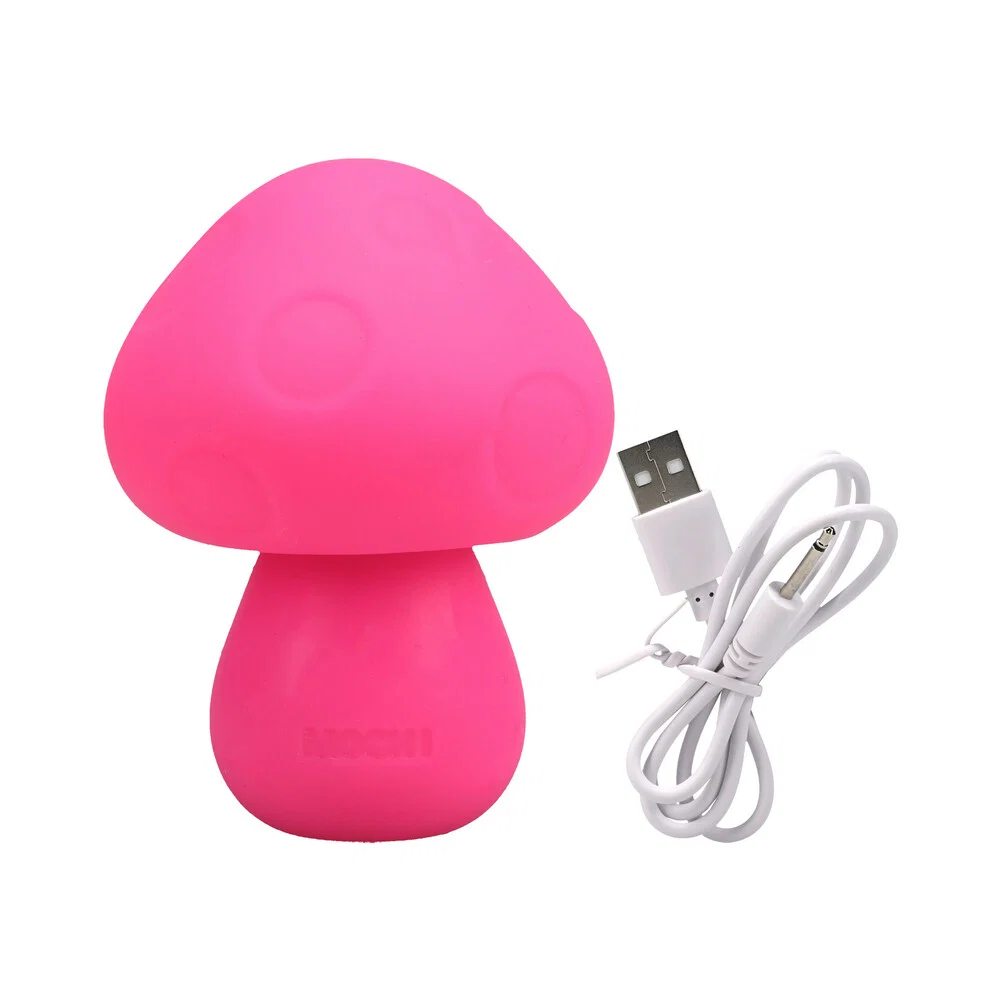 Mochi Mushroom Rechargeable Silicone Vibe Pink - Image 6