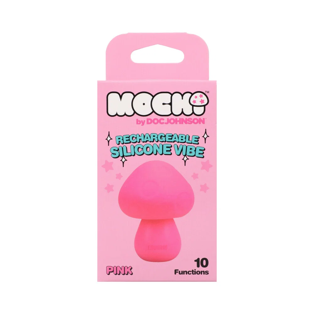 Mochi Mushroom Rechargeable Silicone Vibe Pink - Image 7