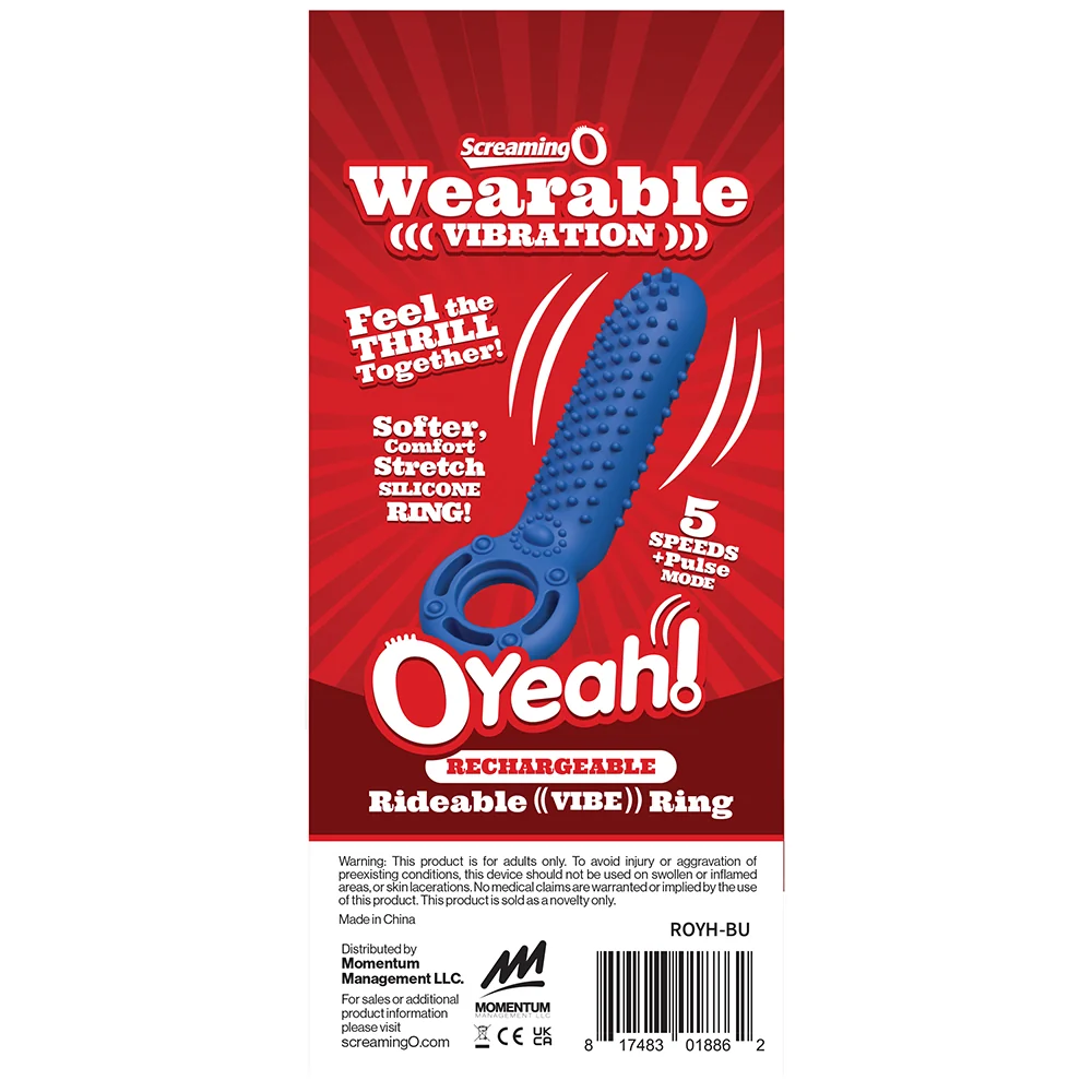 Screaming O Rechargeable O Yeah Silicone Blue - Image 7
