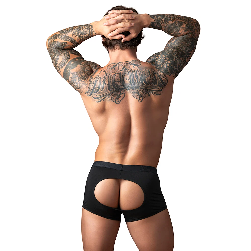 Male Power Open Ended Moon Short Black S/M - Image 7