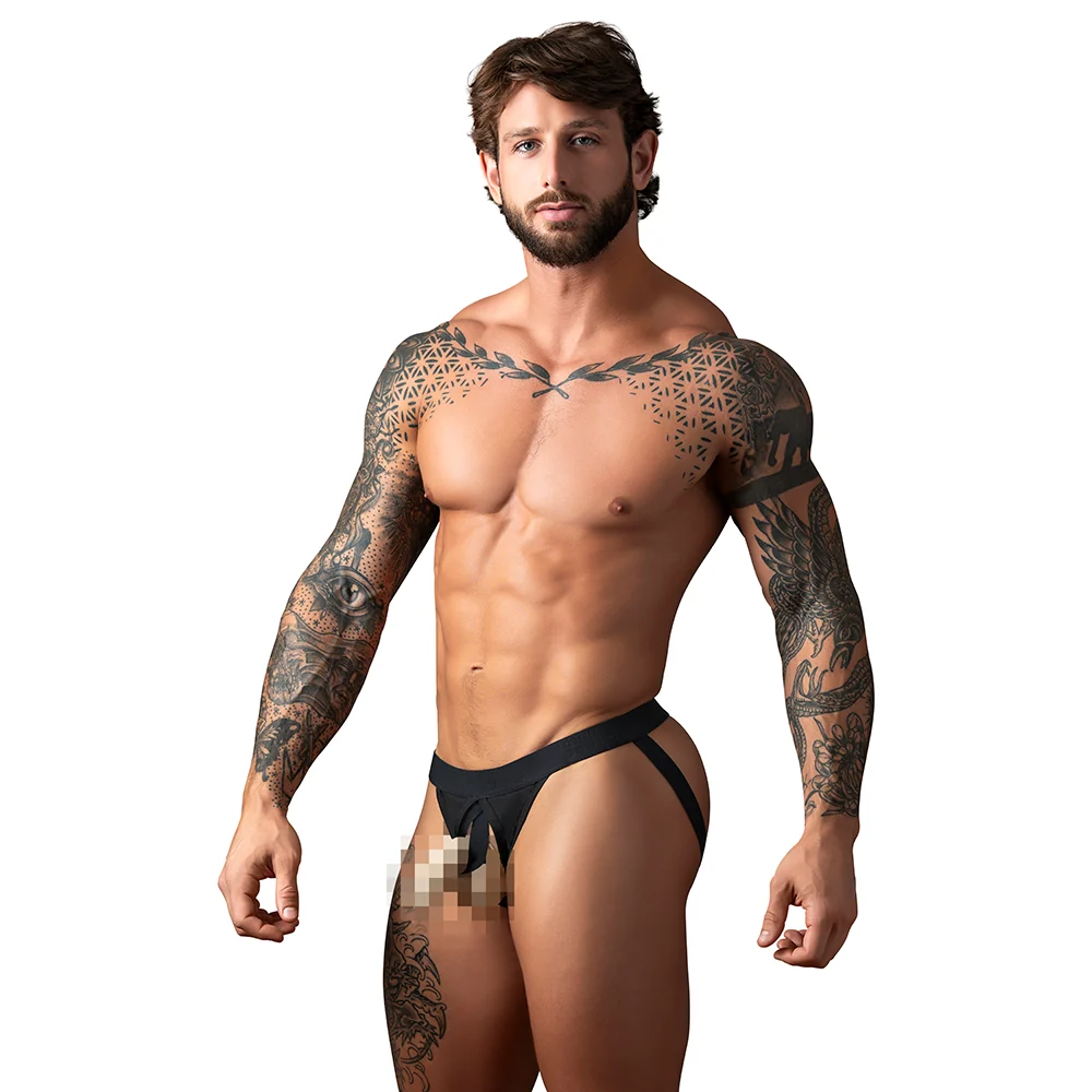 Male Power Open Ended Jock Open Black L/XL - Image 6