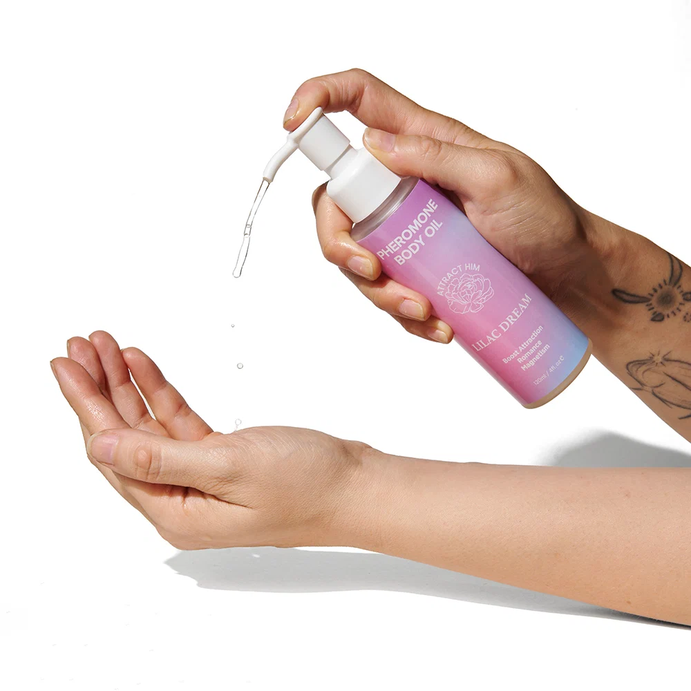 Eye of Love Pheromone Body Oil 4 oz. Pump Lilac Dream - Image 4