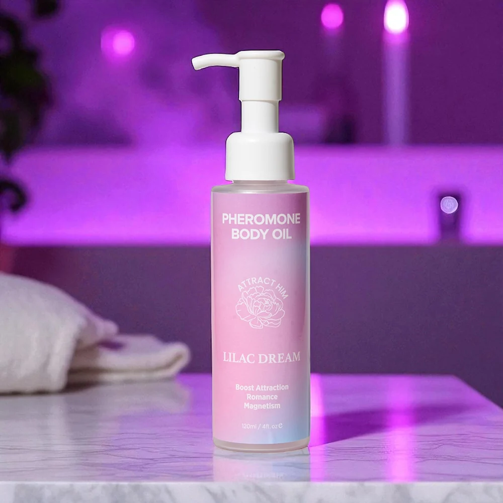 Eye of Love Pheromone Body Oil 4 oz. Pump Lilac Dream - Image 5