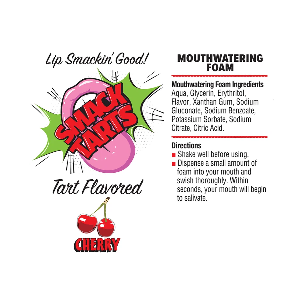 Smack Tarts Mouthwatering Foam Sour Cherry 2.7 oz. - Image 2