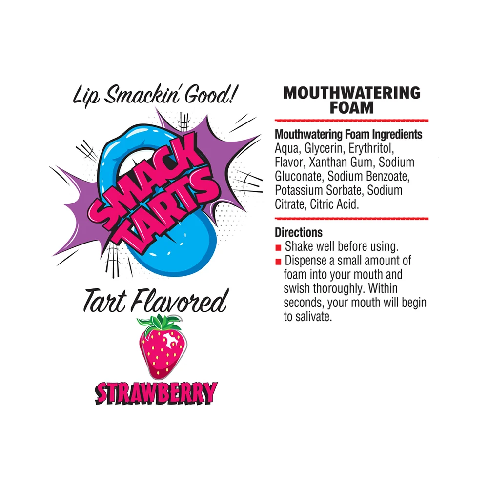 Smack Tarts Mouthwatering Foam Sour Strawberry 2.7 oz. - Image 2