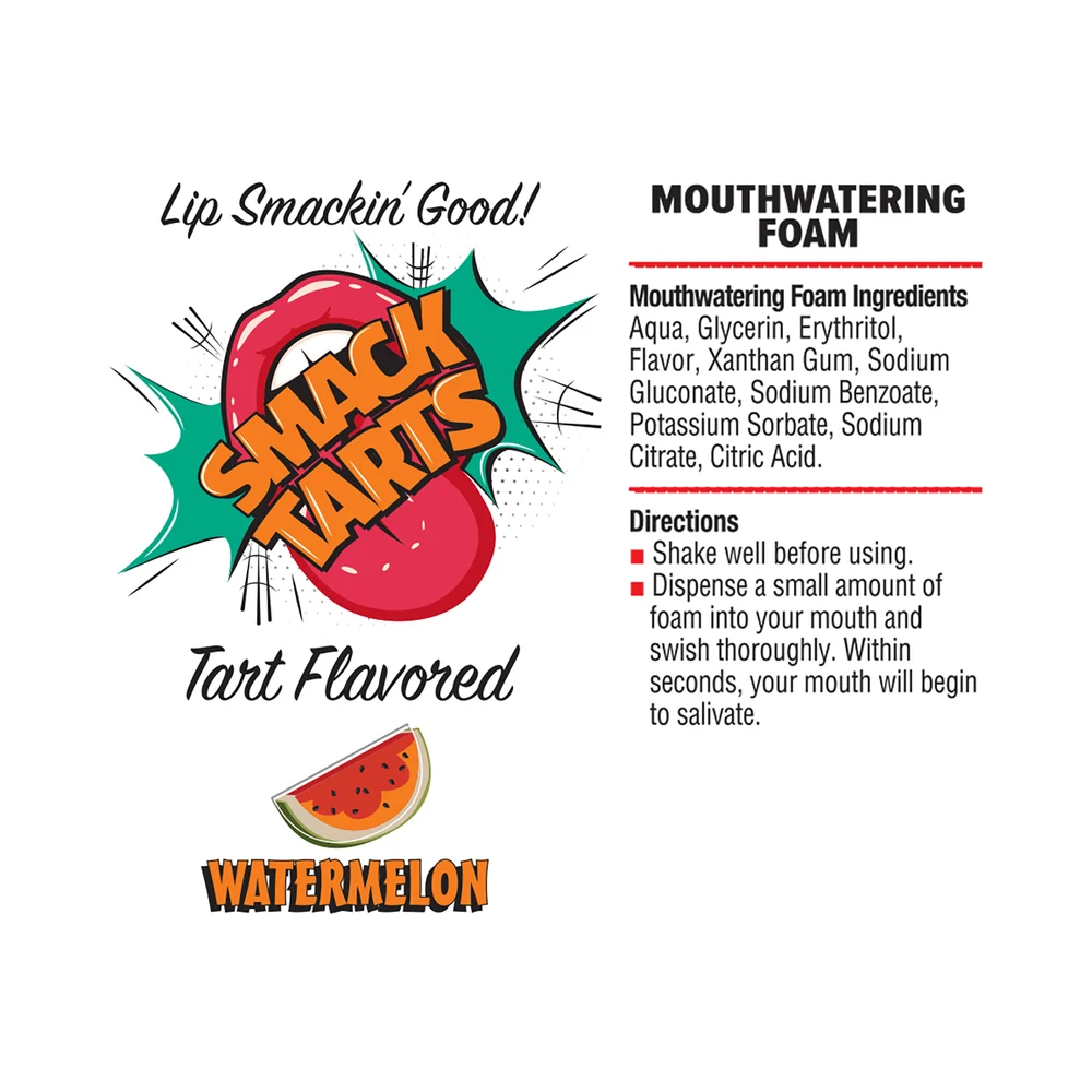 Smack Tarts Mouthwatering Foam Sour Watermelon 2.7 oz. - Image 2