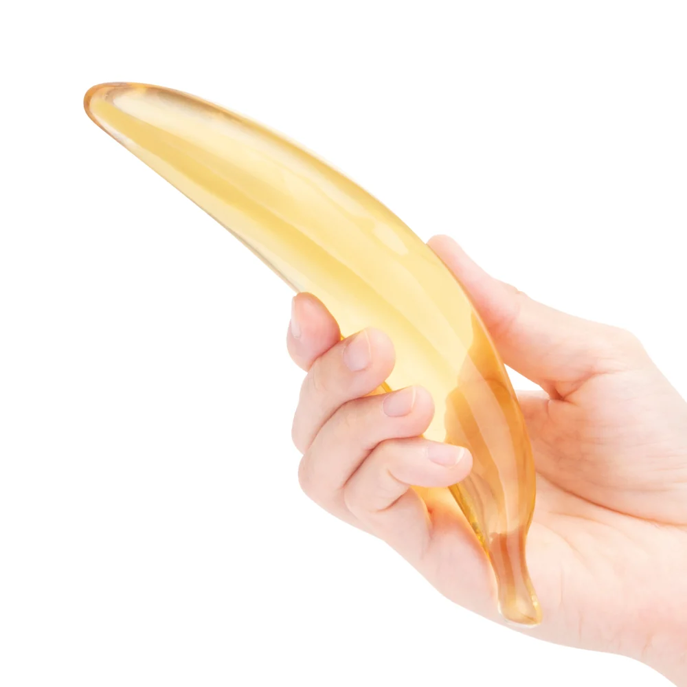 Glas Banana Joy 7 in. Glass Dildo - Image 4