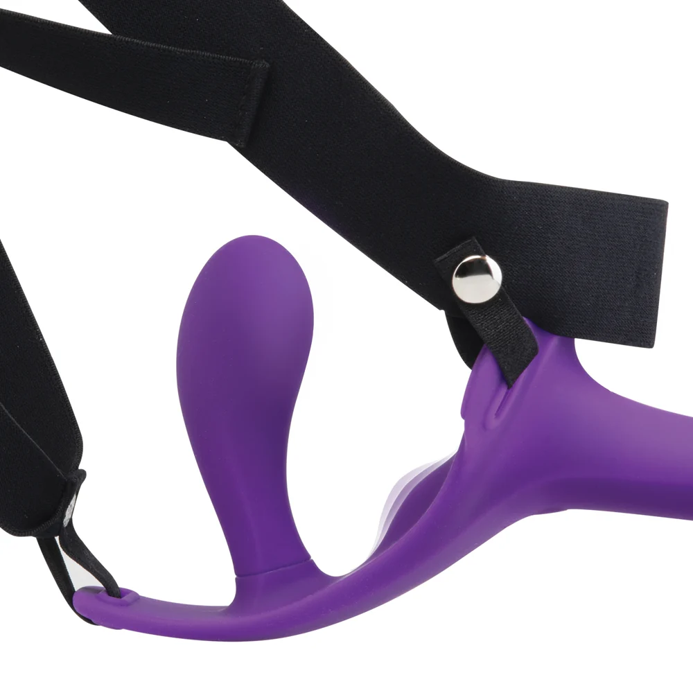 Together Lock-In Dual-Ended Vibrating Strap-on & Harness Set - Image 3