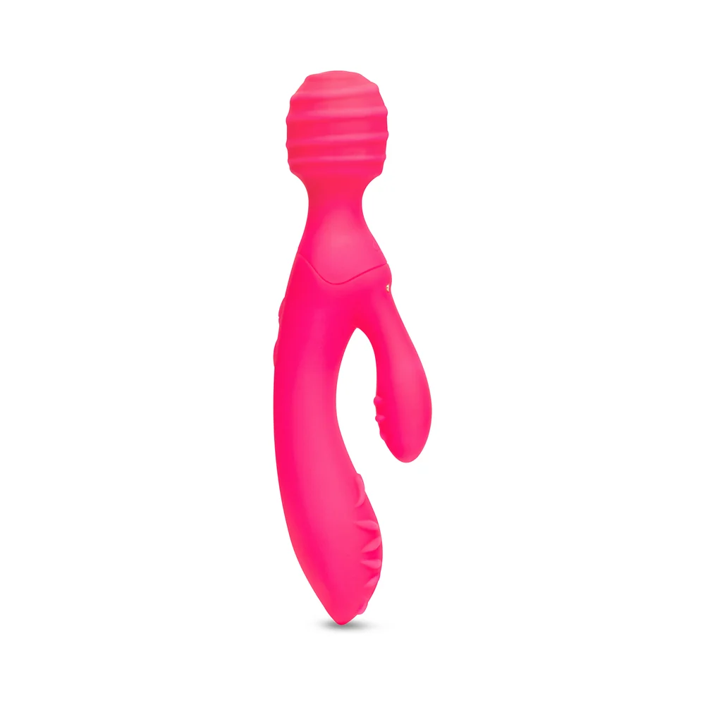 Together Tri Delight Dual-Ended Triple Stim Wand & Rabbit Vibrator - Image 3