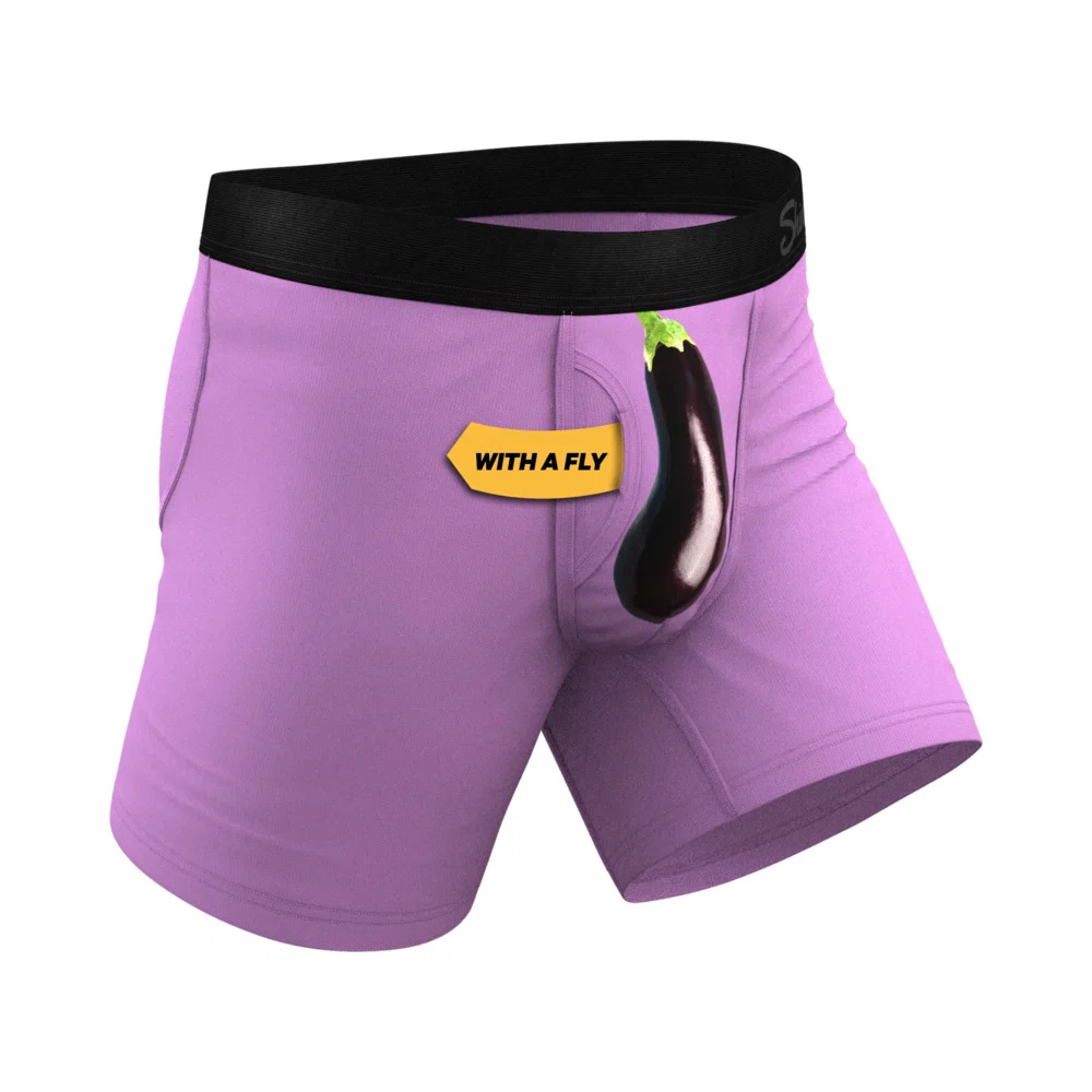 Shinesty The Double Entendre Eggplant Ball Hammock Pouch Underwear with Fly M - Image 7