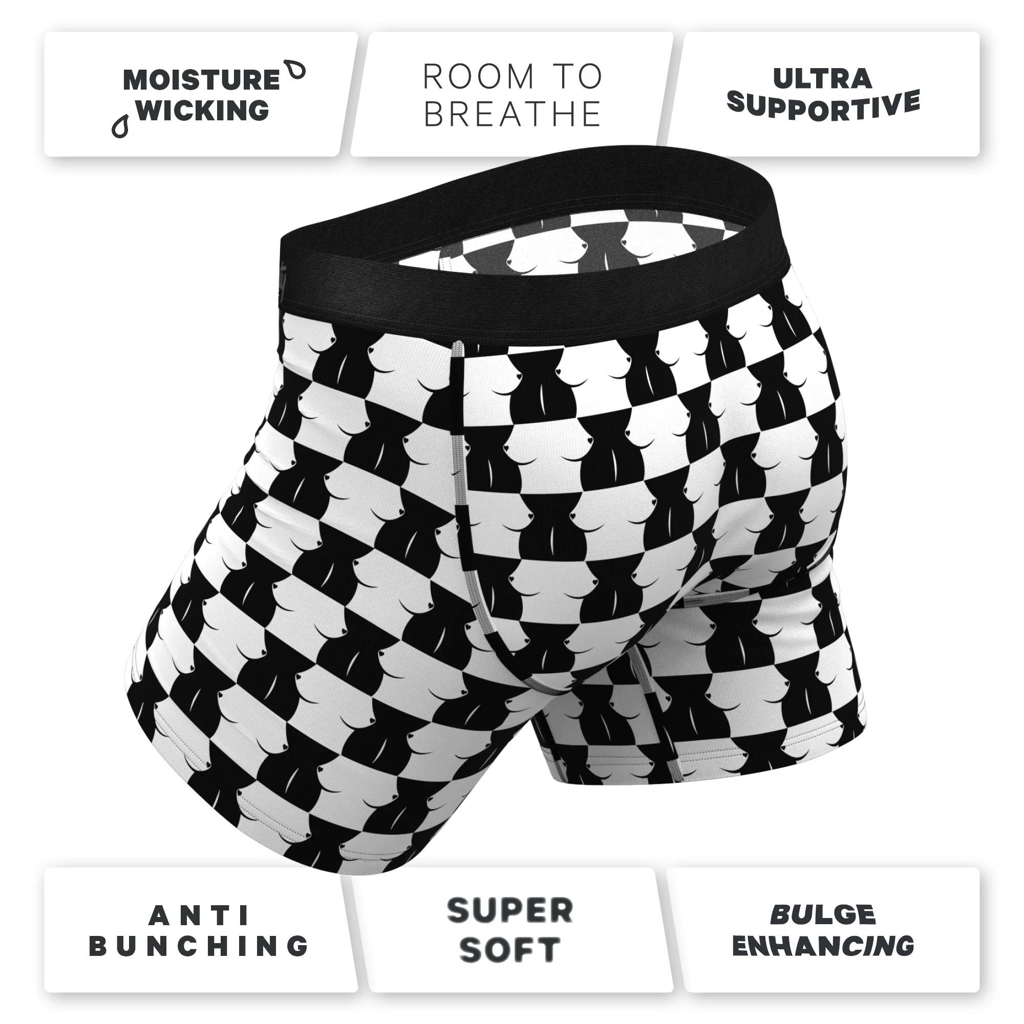 Shinesty The Chest Mate Checkered Ball Hammock Pouch Underwear with Fly M - Image 10