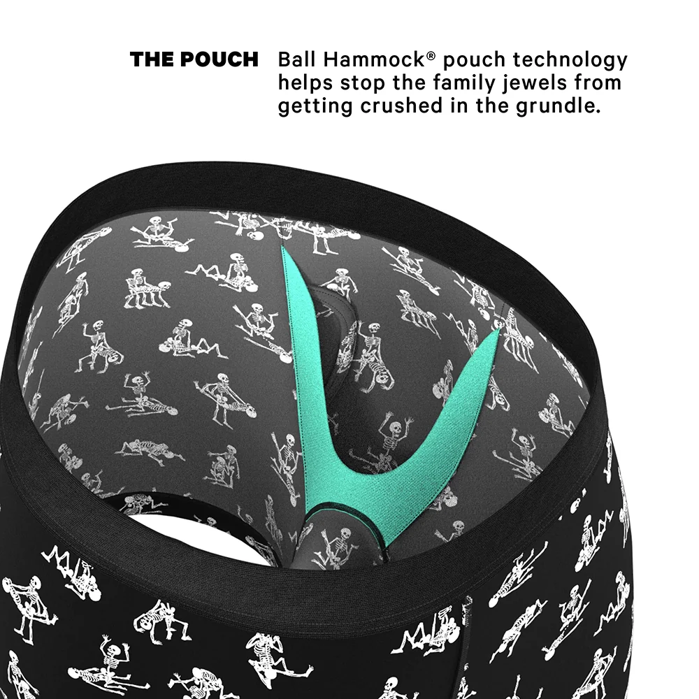 Shinesty The Bare Back Bones Glow-in-the-Dark Skeletons Ball Hammock Pouch Underwear with Fly L - Image 11