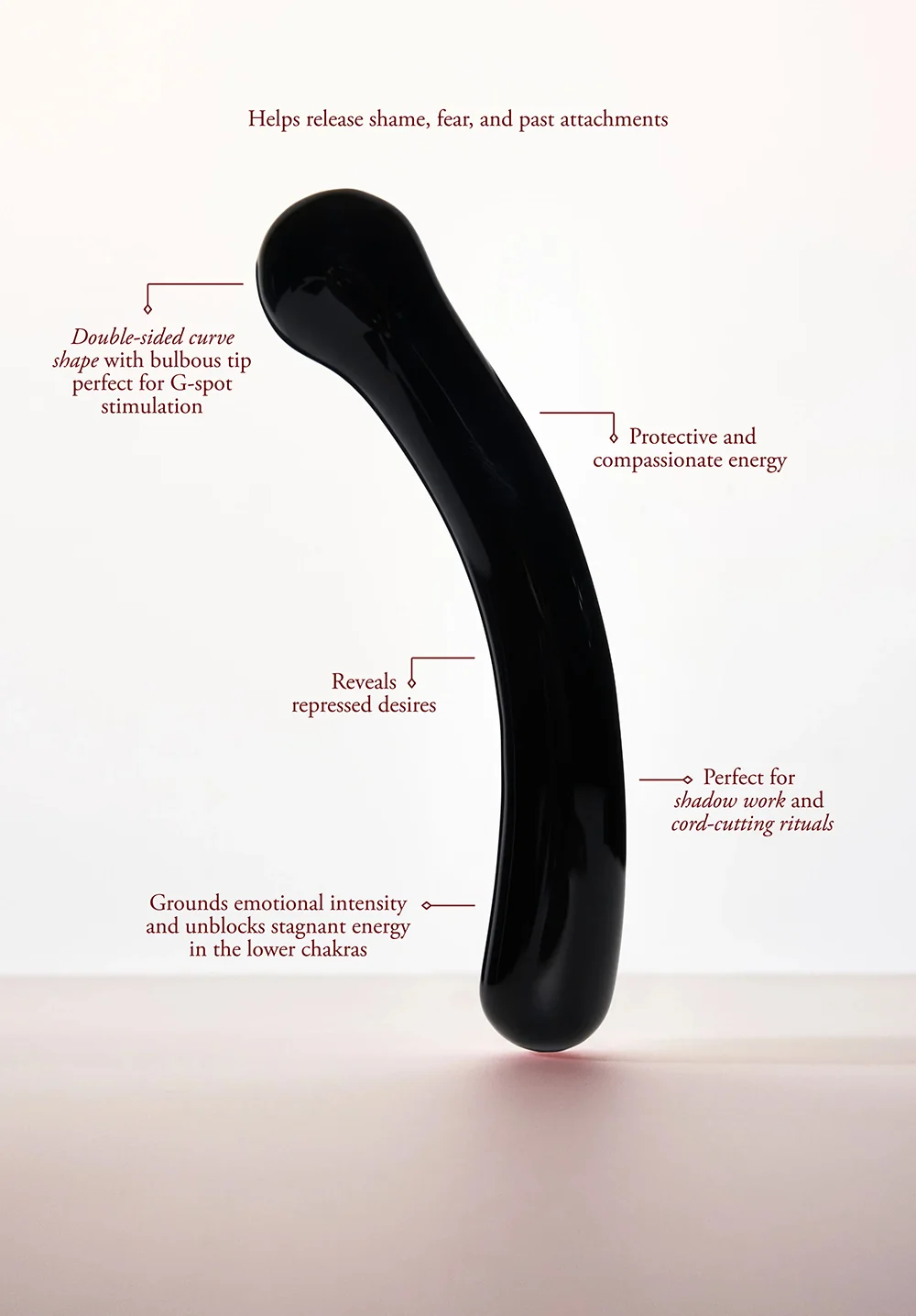 Chakrubs Xaga Curve Obsidian Wand - Image 13