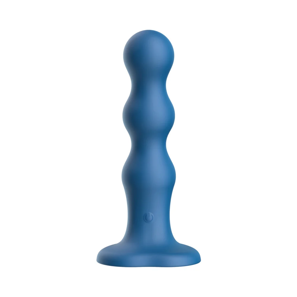 Luv Inc Bs38: Beaded Strap-On Luv Vibe Blue - Image 5