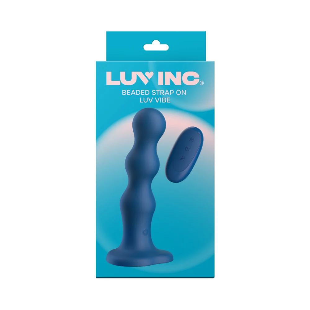 Luv Inc Bs38: Beaded Strap-On Luv Vibe Blue - Image 7