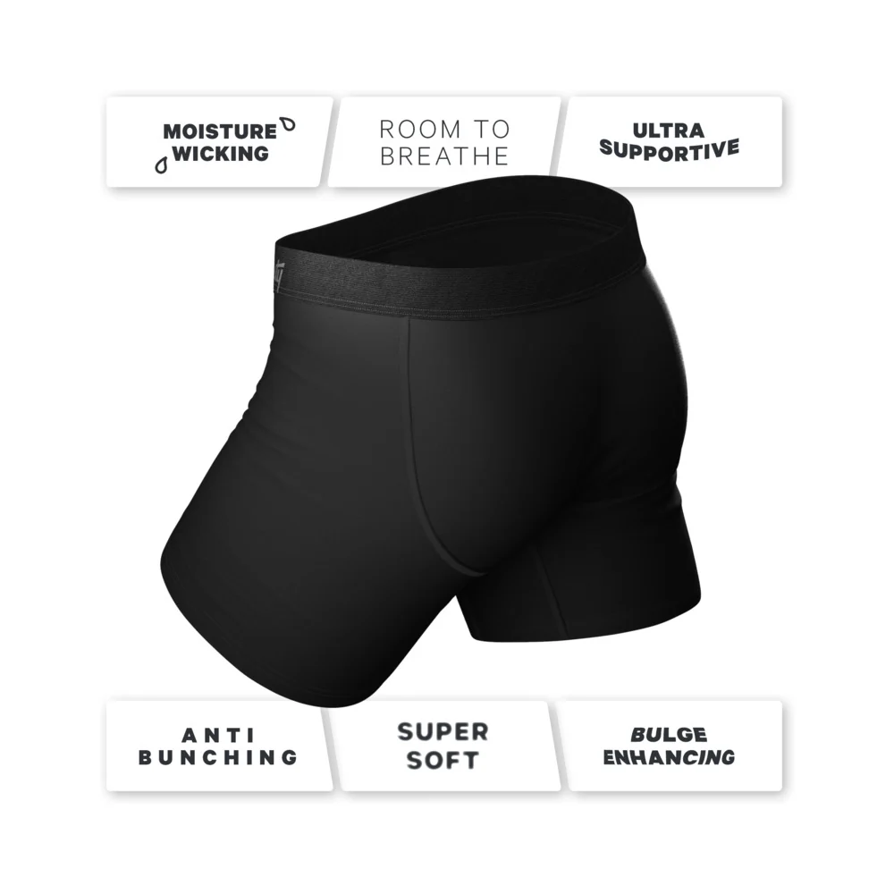Shinesty The 009 Black Tuxedo Ball Hammock Pouch Underwear with Fly 2XL - Image 10