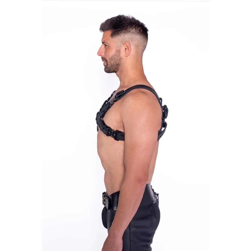 Prowler RED Bull Harness Black with Metal Fittings M - Image 7