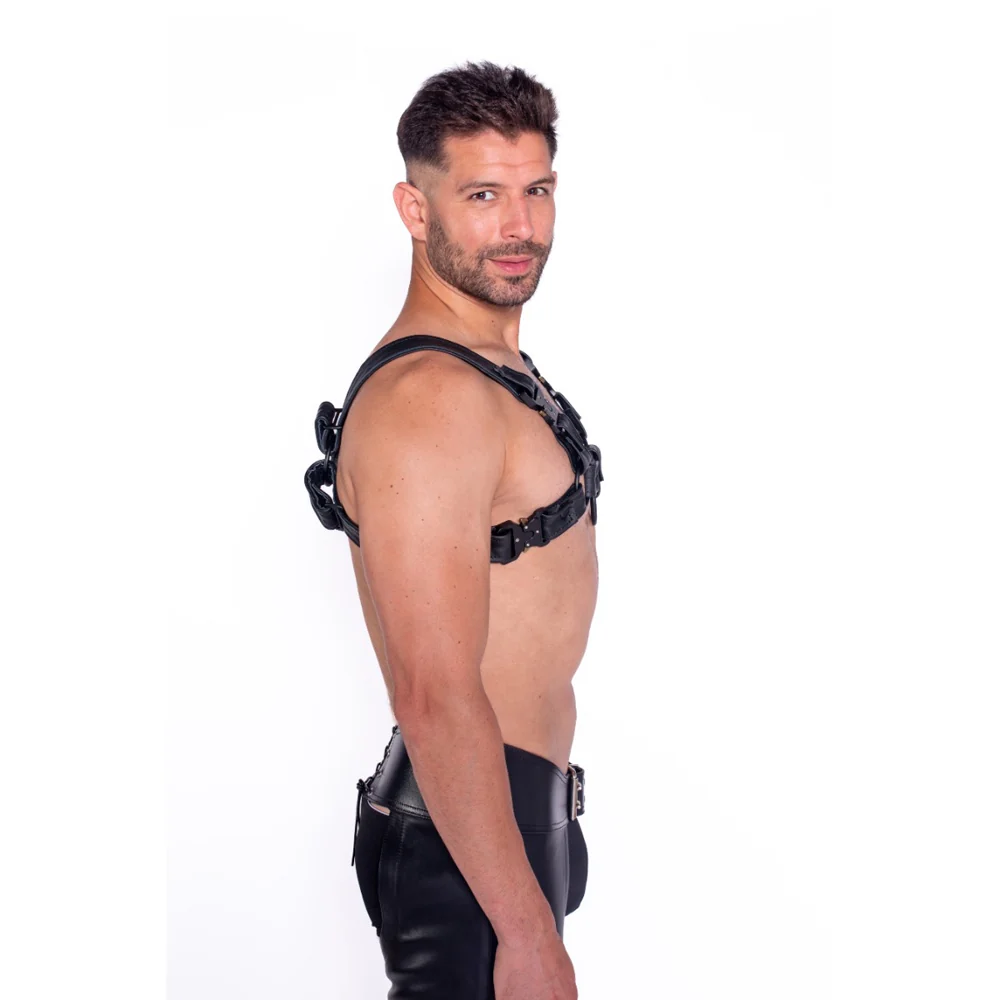 Prowler RED Bull Harness Black with Metal Fittings M - Image 8