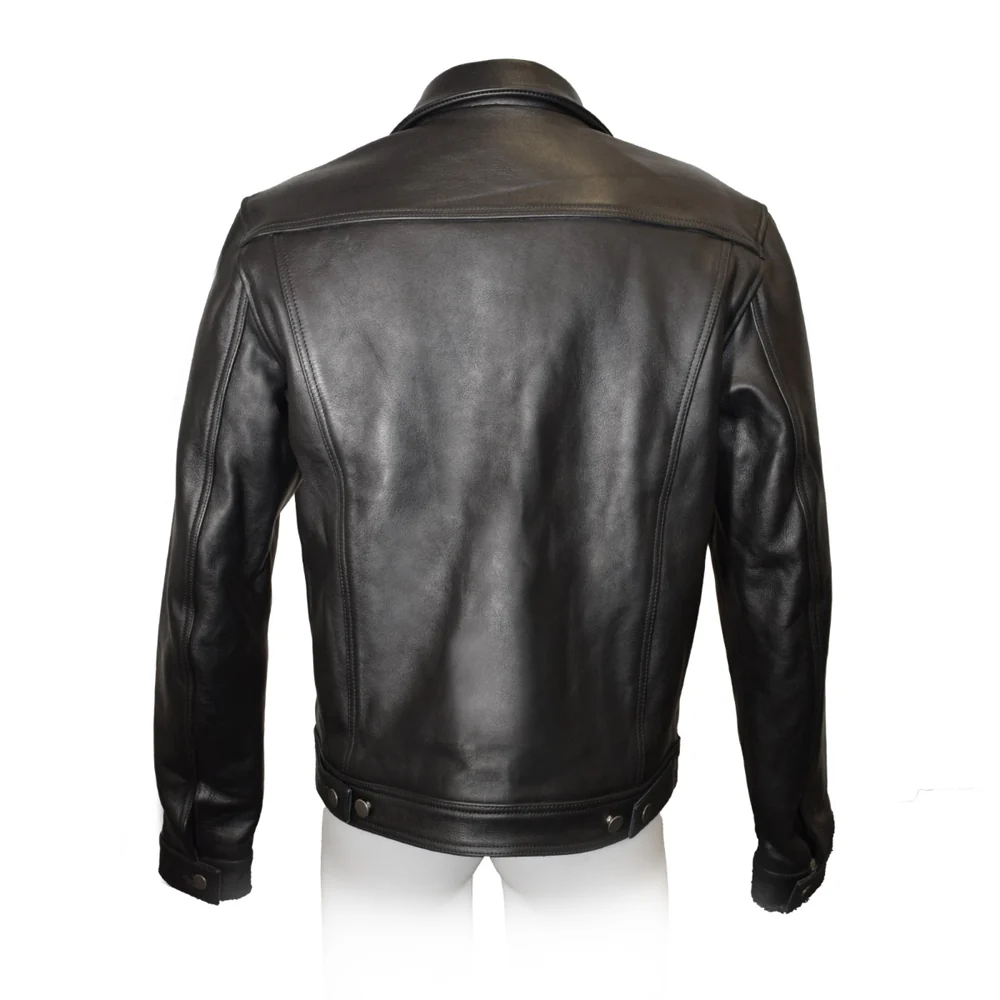 Prowler RED Leather Trucker Jacket S - Image 8