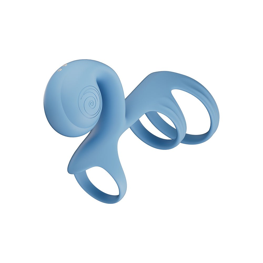 SVibe Snail JOVI Arc Couples Ring Blue Haze - Image 5
