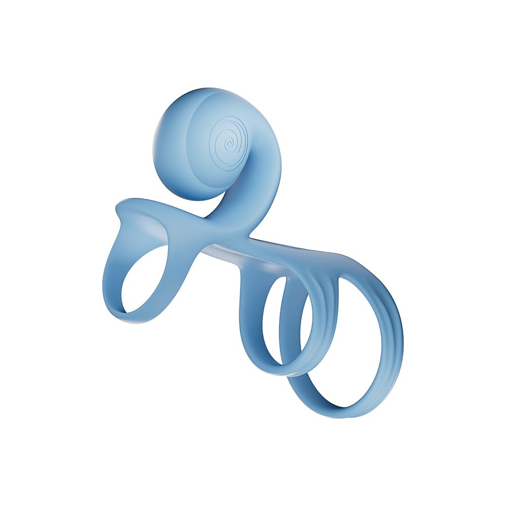 SVibe Snail JOVI Arc Couples Ring Blue Haze - Image 9