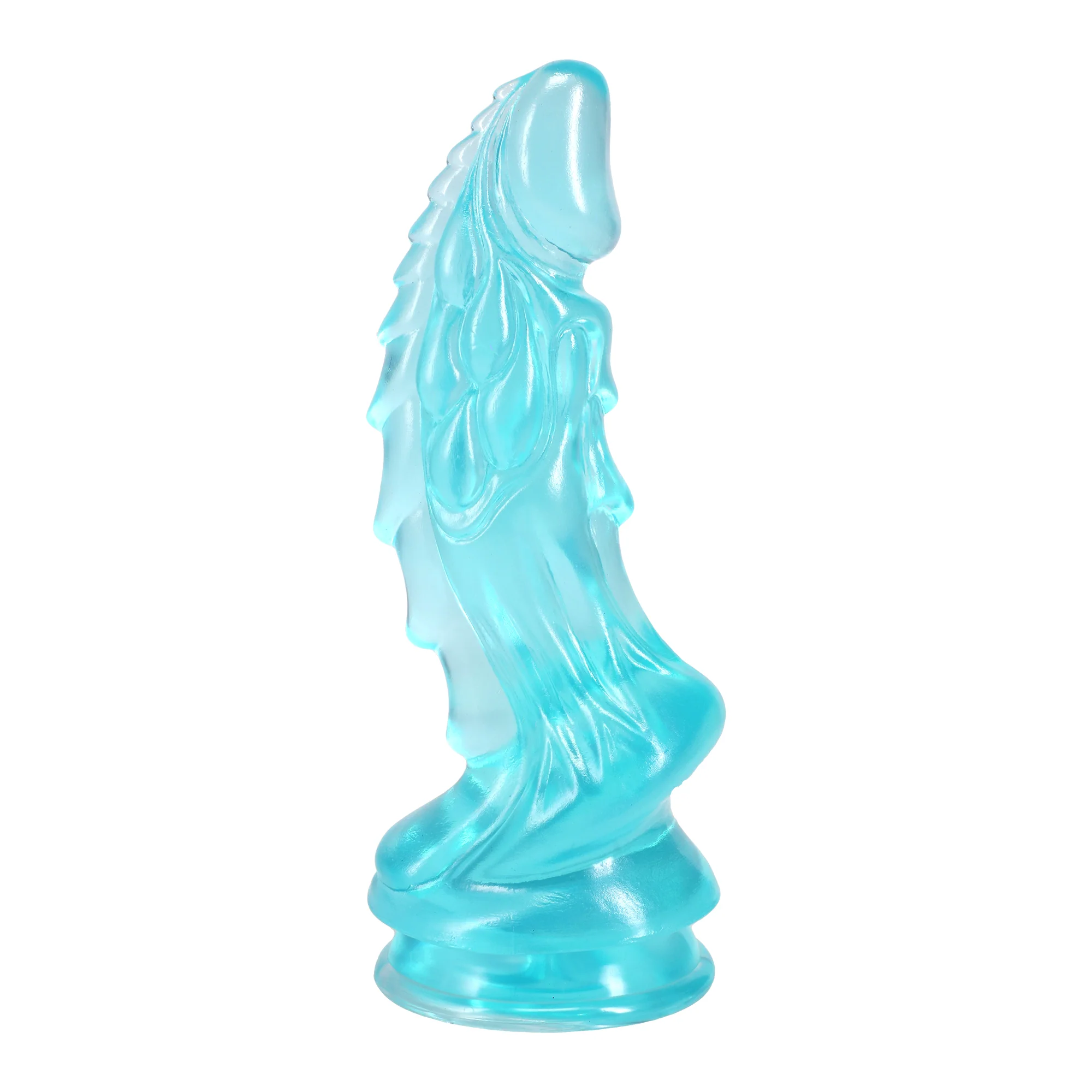 Crystal Jellies Invader 8.5 in. Dildo Teal - Image 4
