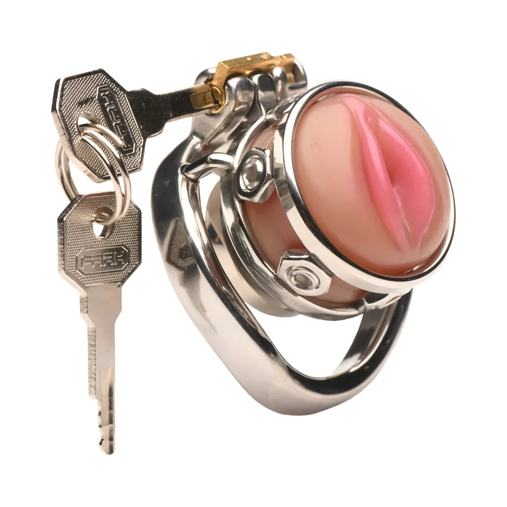 Master Series Pussy Boy Metal Chastity Cage - Image 11