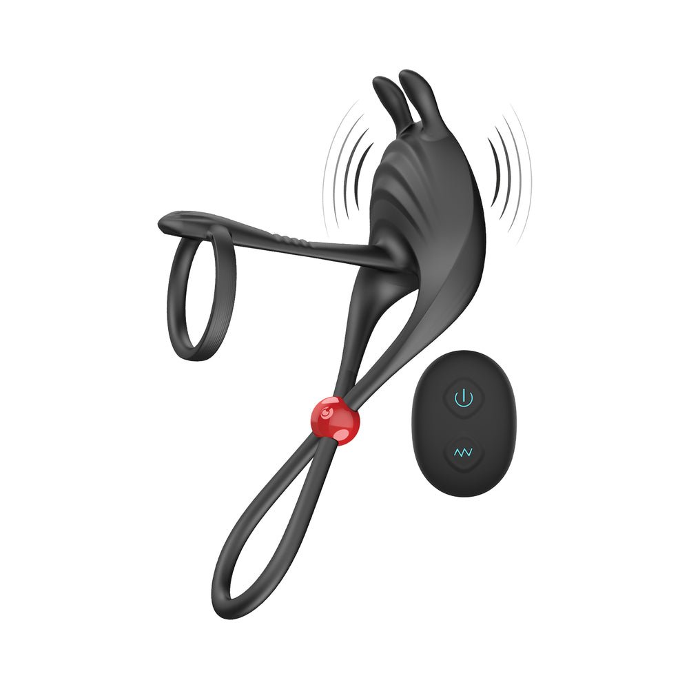 Cockpower Remote Control Cockring&Ball Cinch Black - Image 6