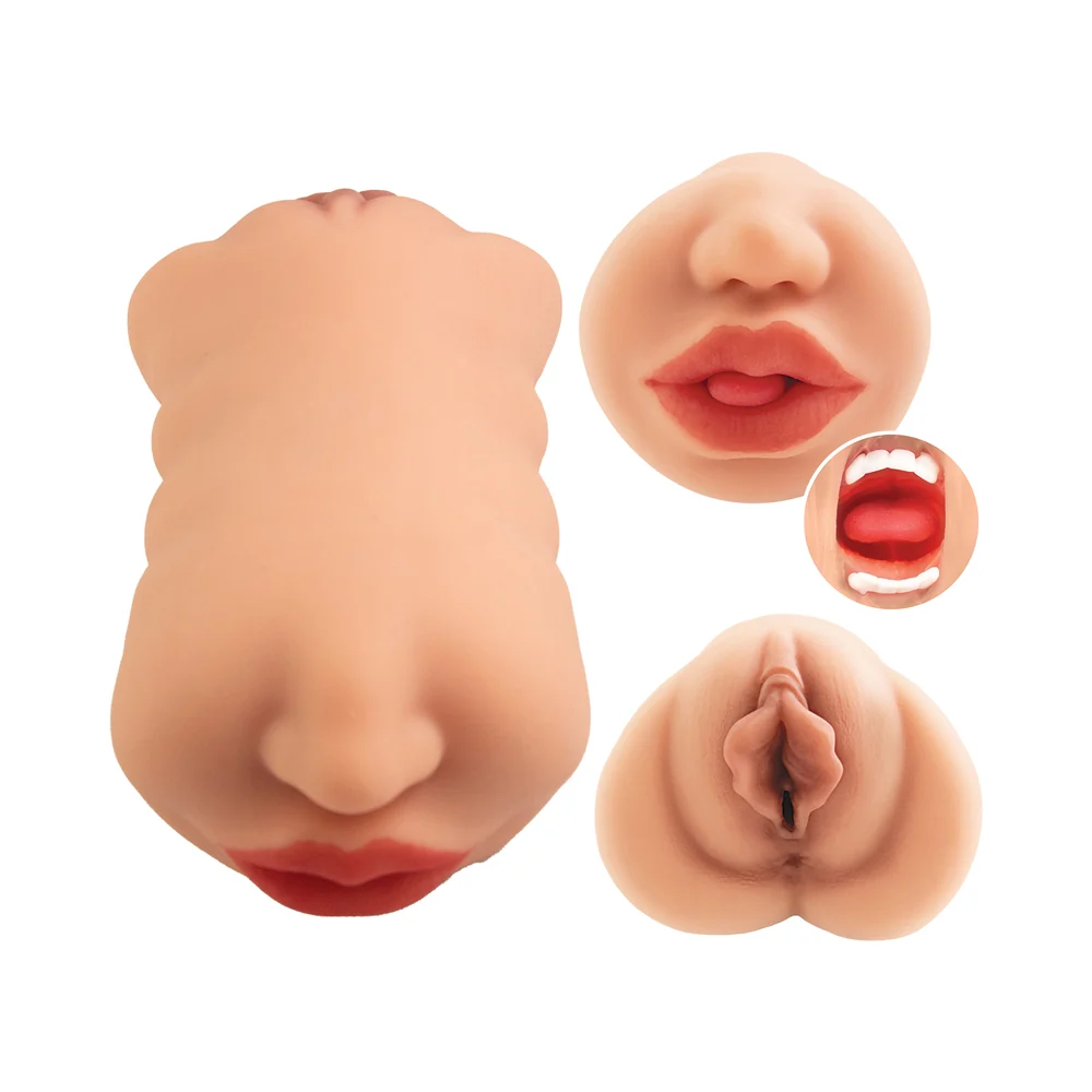 Always Horny Masturbator Double Sided Stroker Beige - Image 7