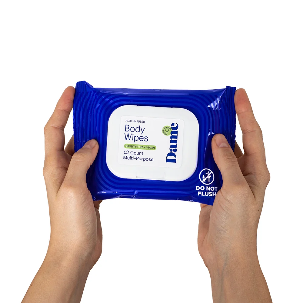 Dame Body Wipes 12ct Aloe & Cucumber - Image 9