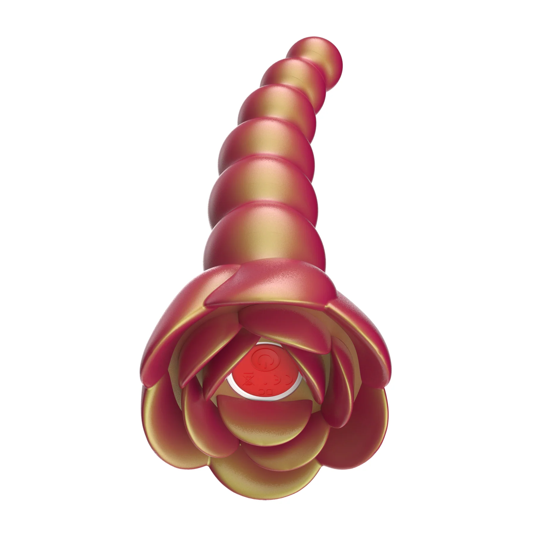 Adam & Eve Beaded Rose Blossom Silicone Anal Vibrator - Image 9