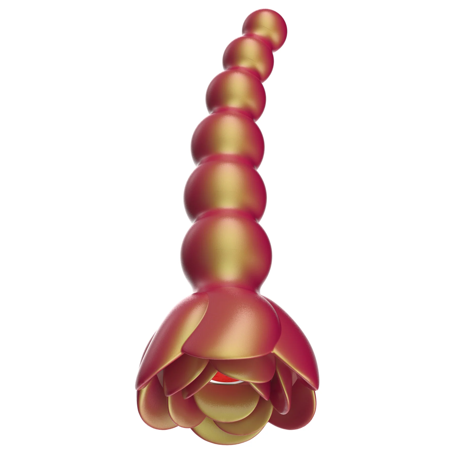 Adam & Eve Beaded Rose Blossom Silicone Anal Vibrator - Image 10