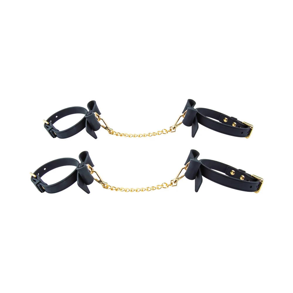 Temptasia Ardor Wrist & Ankle Restraints Black with Bow - Image 13