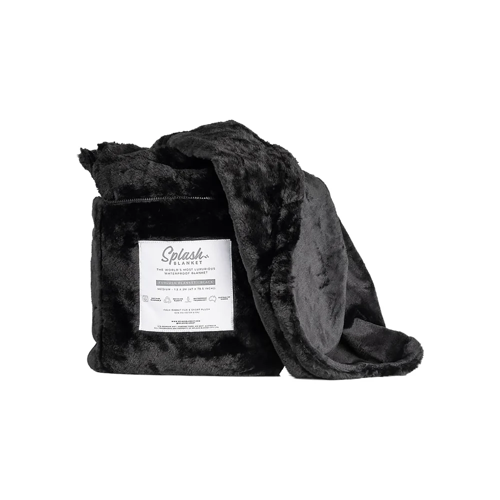Splash Blanket Furlush Medium Black - Image 8
