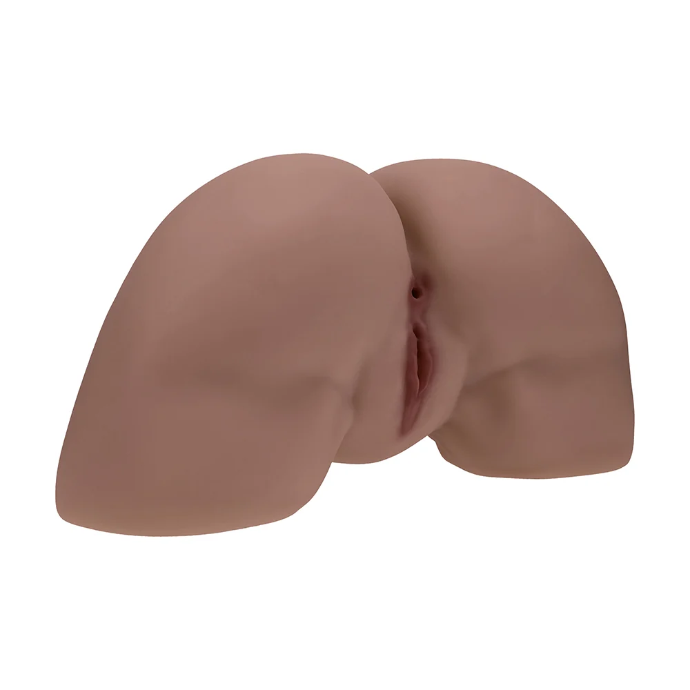 Xkin Bodyforms Clara Vossin Dual Entry Vibrating Masturbator Brown - Image 12